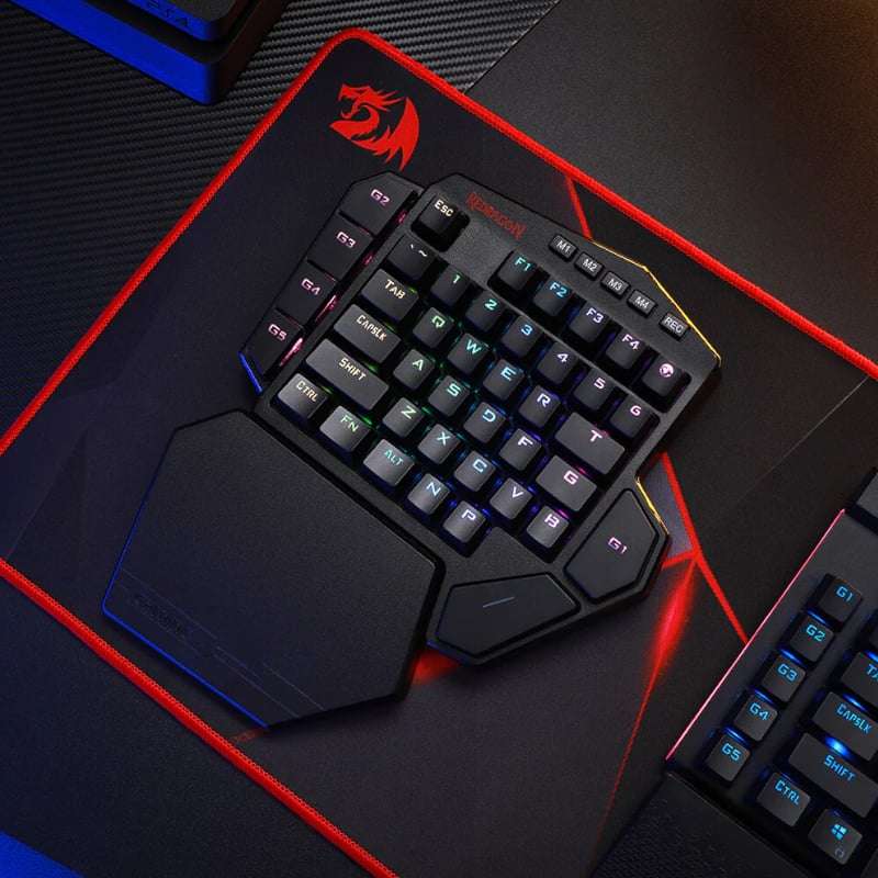 REDRAGON Diti Elite One-Handed RGB Wireless Mechanical Gaming Keyboard  Black