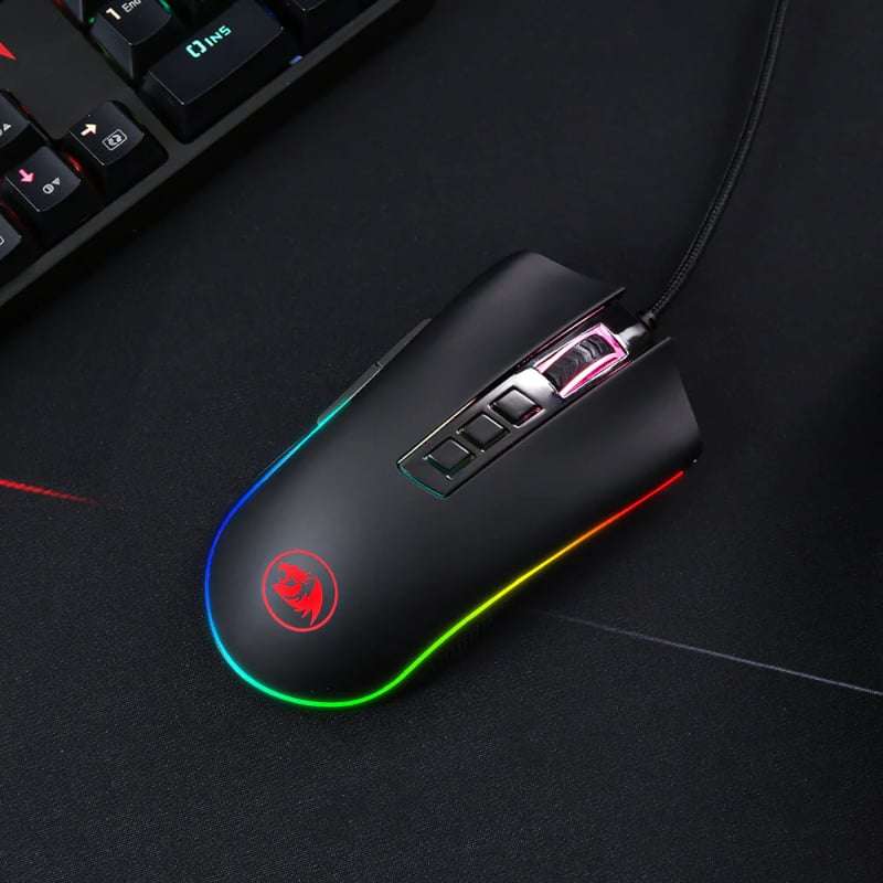 REDRAGON COBRA FPS 32000DPI RGB Gaming Mouse  Black