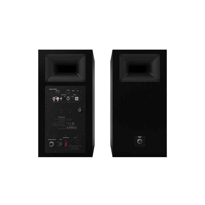 Klipsch The Sevens 6.5" Powered Speakers - Black (Pair) + Klipsch R-101SW Subwoofer - Black (Each)