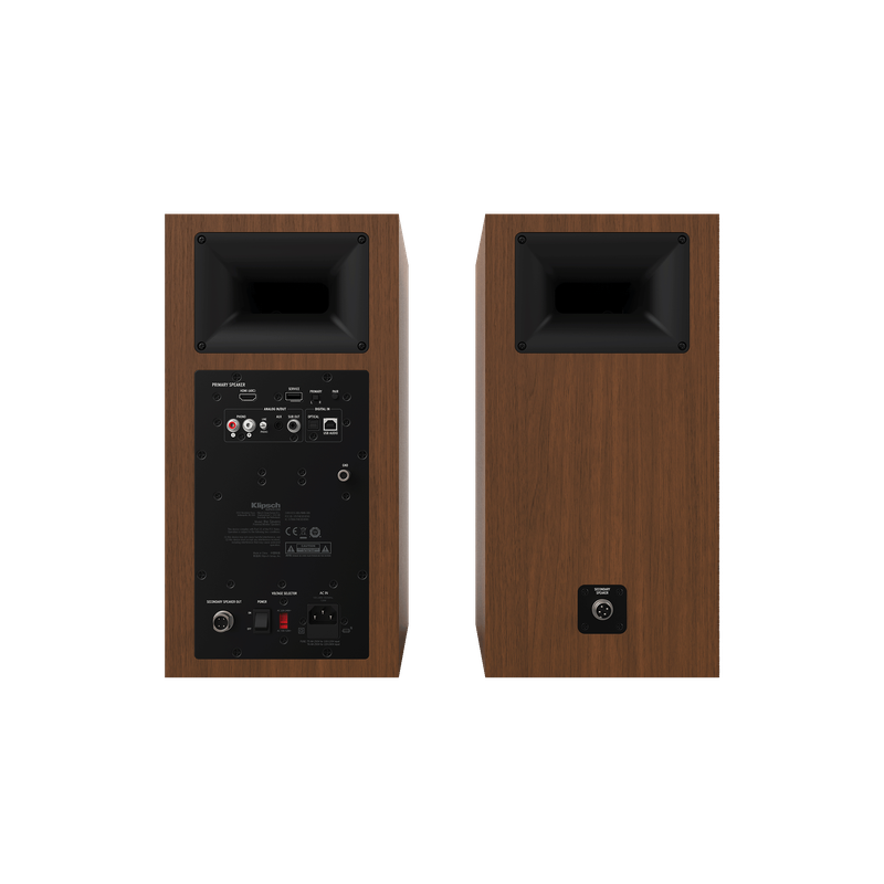 Klipsch The Sevens 6.5" Powered Speakers - Walnut (Pair) + Klipsch R-101SW Subwoofer - Black (Each)