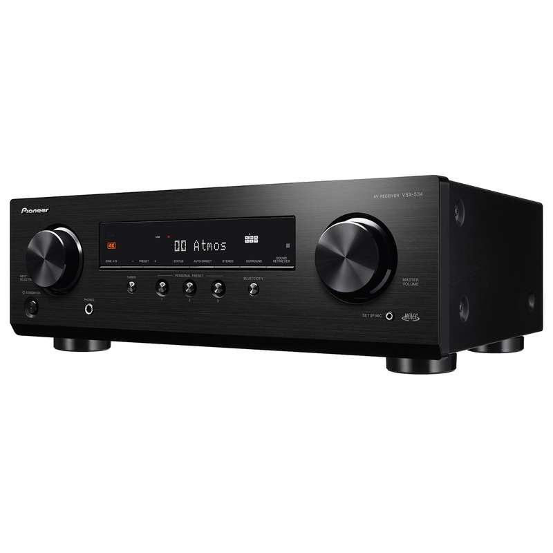 Jamo S805 HCS 5.0 Speaker Package + Pioneer VSX-534 4K 5.2 Channel AV Receiver (Black)