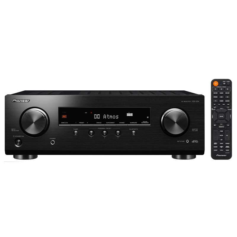 Jamo S805 HCS 5.0 Speaker Package + Pioneer VSX-534 4K 5.2 Channel AV Receiver (Black)