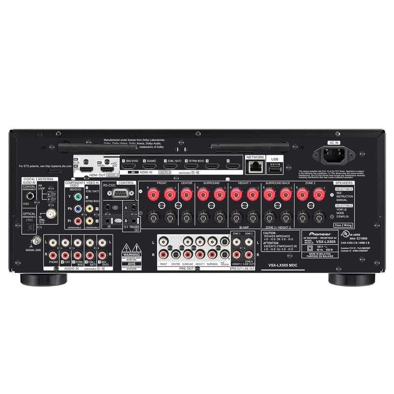 Pioneer VSX-LX505 ELITE 9.2 Channel AV Receiver - Black