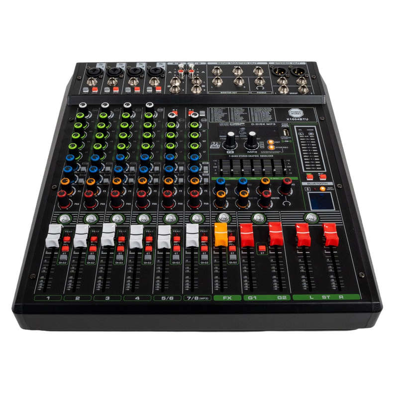 PowerWorks X1604BT-USB 4 Mono/2 Stereo Channel Mixer
