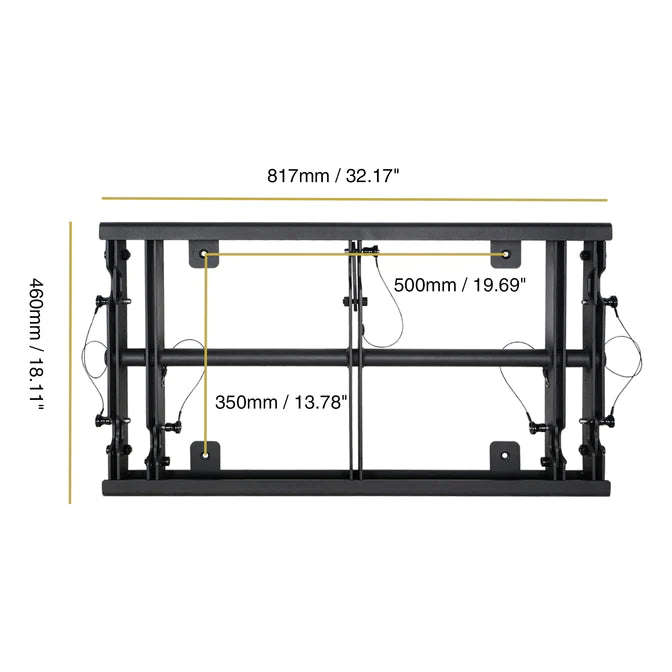 Power Works Zethus-SF1 Stack Frame for Zethus 218 Sub & Line Array - Each - Black