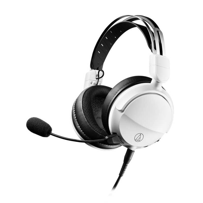Audio-Technica ATH-GL3 High-Fidelity Closed-Back Gaming Headset - White