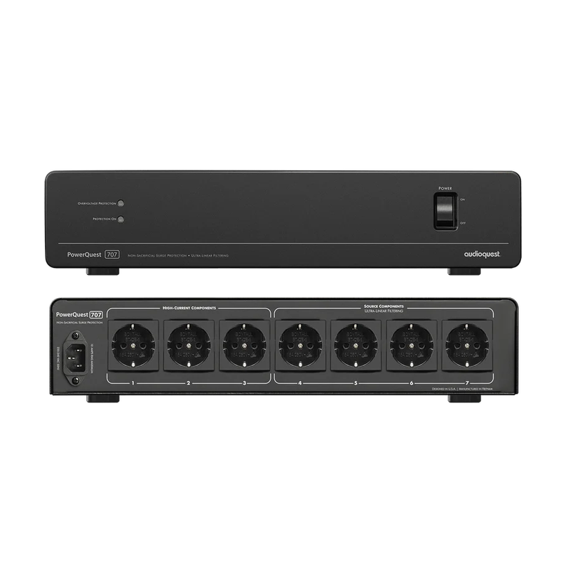 AudioQuest PowerQuest 707 12-Outlet Power Conditioner & Non-Sacrificial Surge Protector