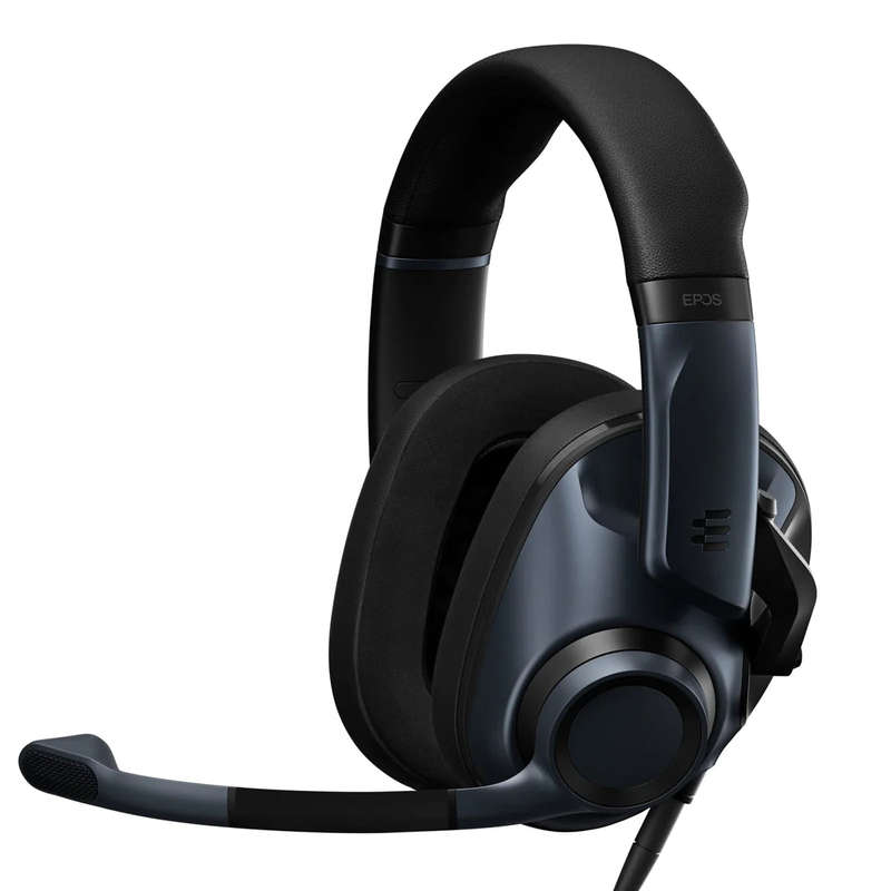 EPOS H6PRO Closed Acoustic Wired Gaming Headset with External Sound Card (Audio Bundle) - Black
