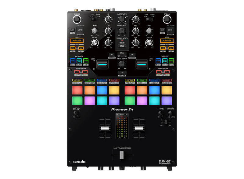 Pioneer DJ DJM-S7 Scratch-style 2-channel performance DJ mixer (Black)