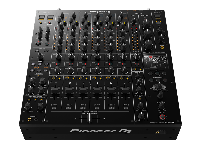 Pioneer DJ DJM-V10 Creative style 6-channel professional DJ mixer (Black)