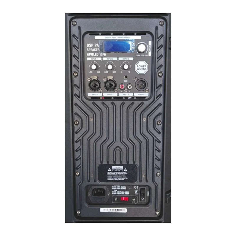 Power Works Apollo 10PD Active Speaker with DSP - Each - Black