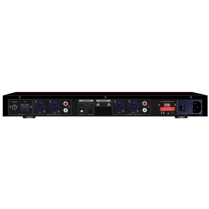 Power Works PW-2CMP 2-Channel All-In-One Media Player - Each - Black