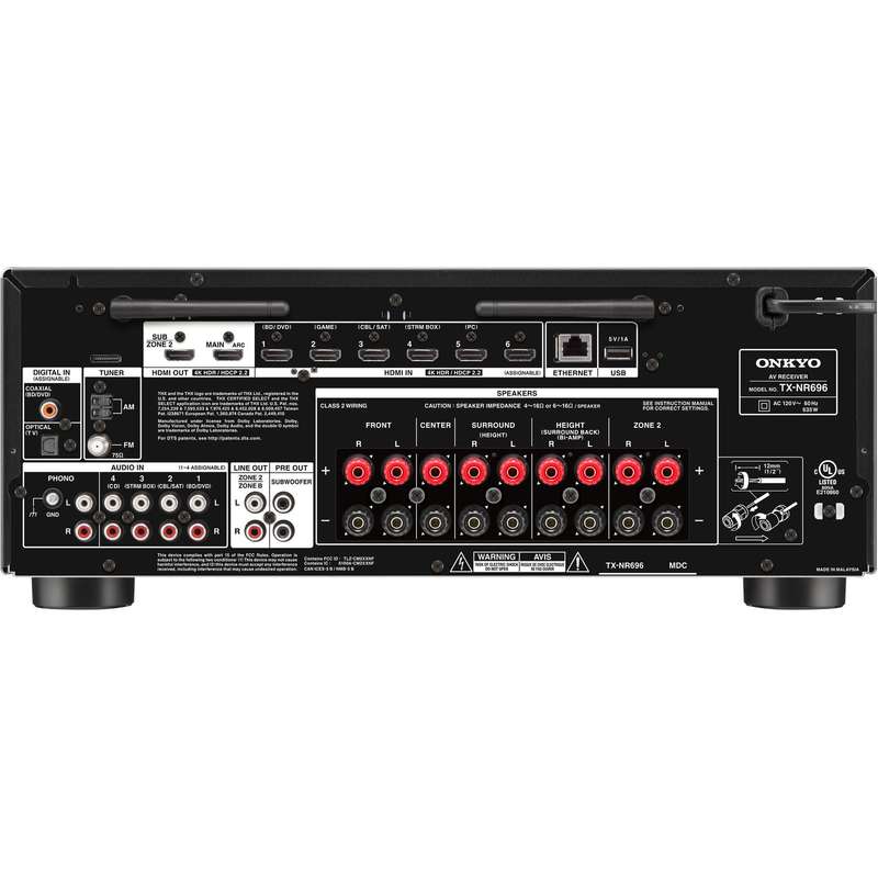 ONKYO TX-NR696 7.2-Channel Network A/V Receiver - Black