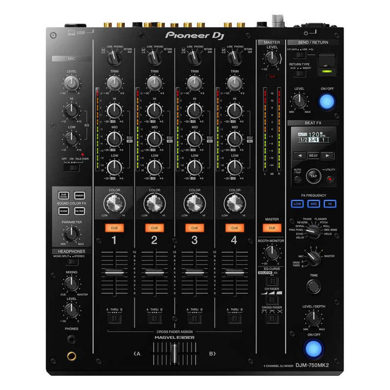 Pioneer DJ DJM-750MK2 4-channel performance DJ mixer