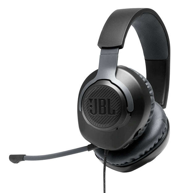 JBL Quantum 100 Wired Over-Ear Gaming Headset With Detachable Mic - Black