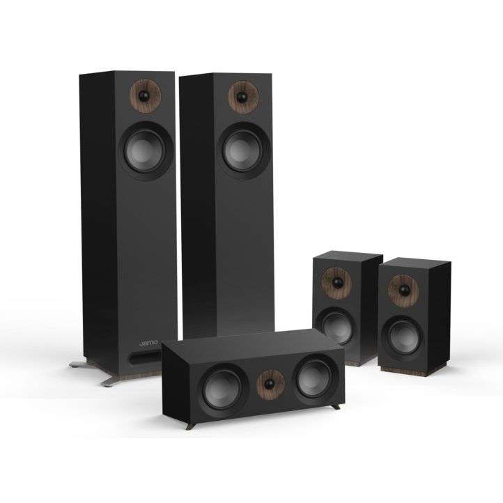 Jamo S805 HCS 5.0 Surround Sound Speaker Package - Black