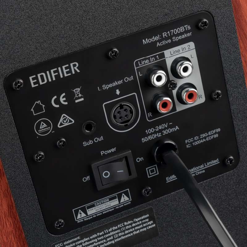 Edifier R1700BTs Active Bookshelf Speaker - Brown