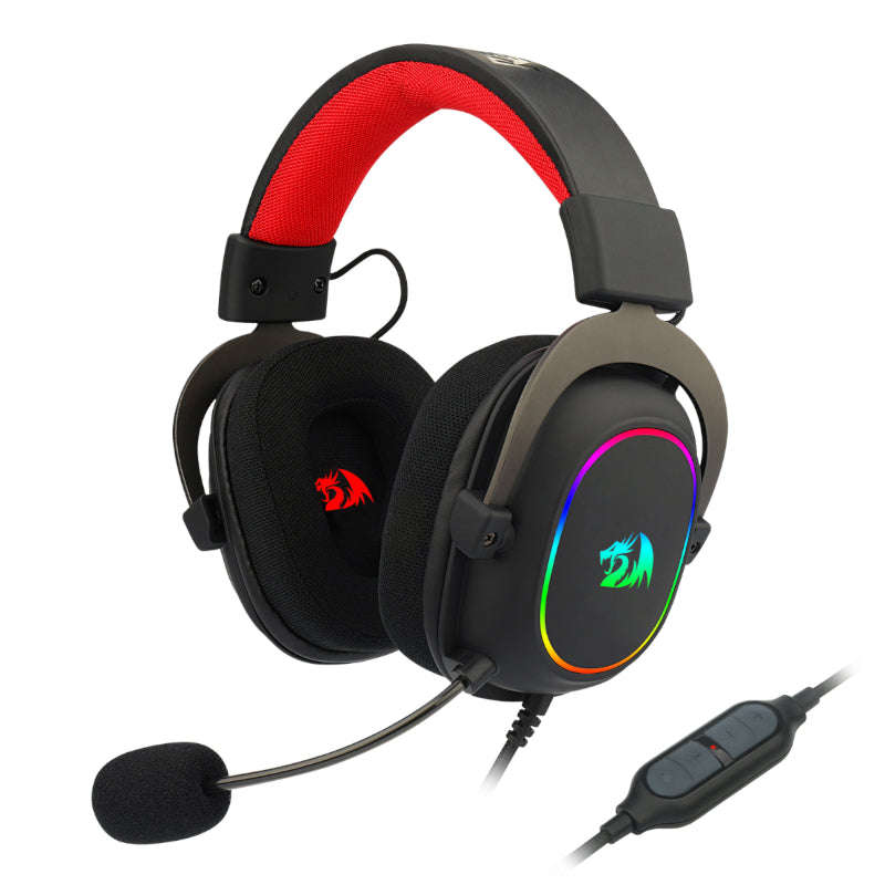 REDRAGON Over-Ear ZEUS-X USB RGB Gaming Headset  Black