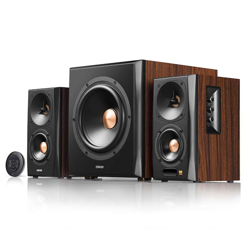Edifier S360DB Hi-Res Audio with Wireless Subwoofer - Brown