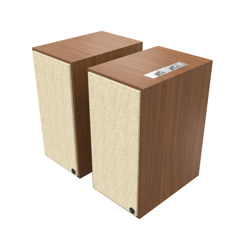 Klipsch The Nines 8" Powered Speakers - pair - Walnut