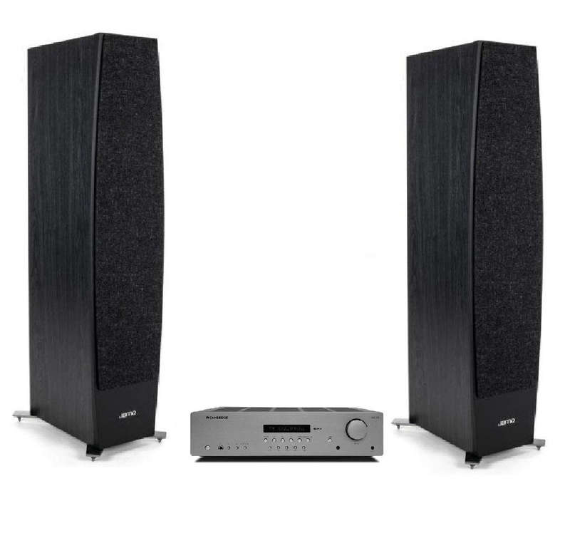 Cambridge Audio AXR85  FM/AM Stereo Receiver with Jamo C95 II 2 Way Floorstanding Speakers - Black