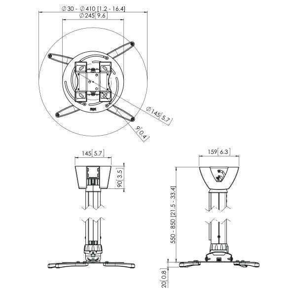 Vogel's PPC 2555 Projector Ceiling Mount