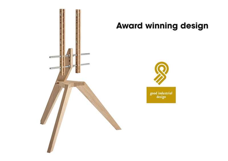 Vogel's Next OP1 TV Floorstand - Light Oak