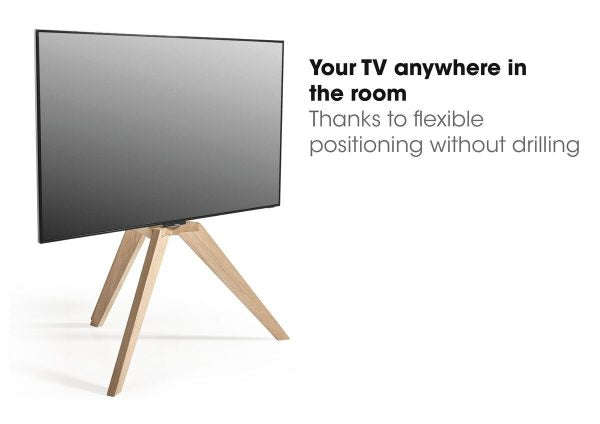 Vogel's Next OP1 TV Floorstand - Light Oak