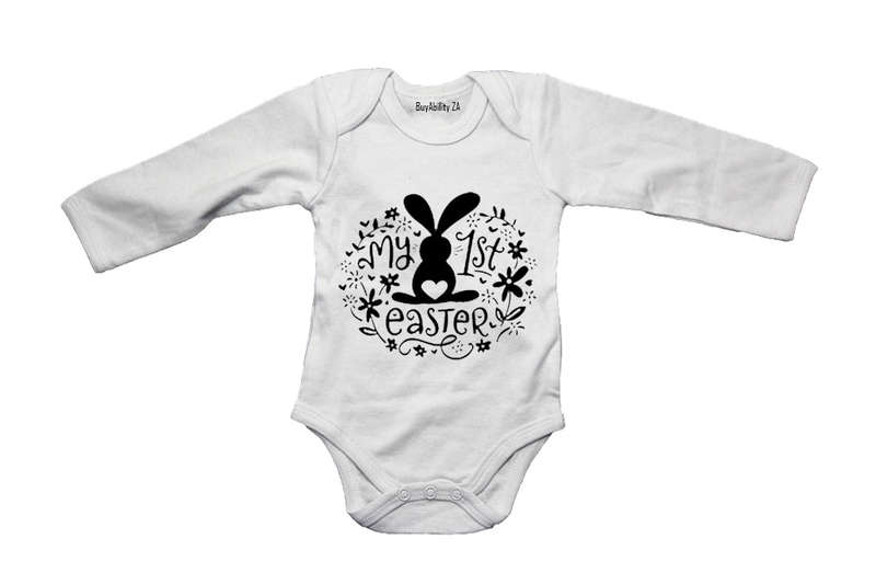 1st Easter - Floral - Baby Grow