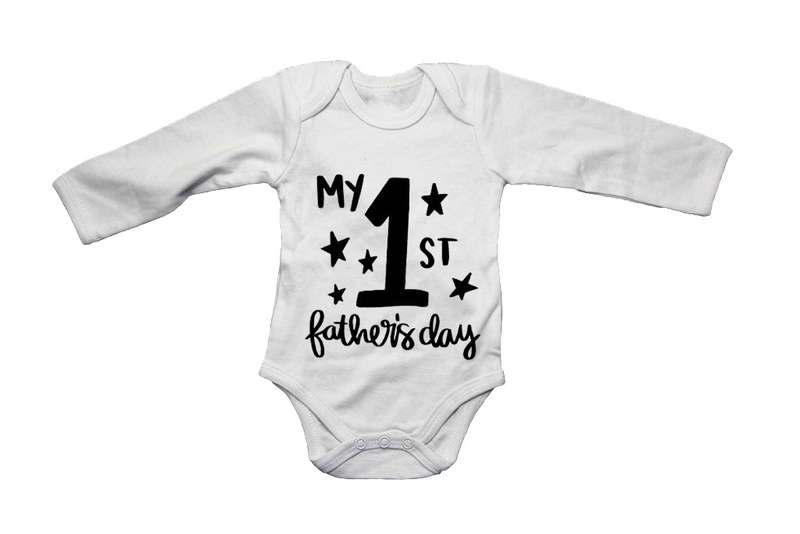 1st Father's Day - STARS - Baby Grow
