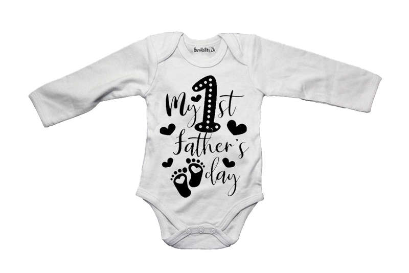 1st Father's Day - FEET - Baby Grow