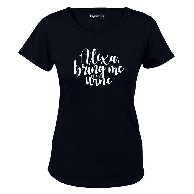 Alexa, Bring Me Wine - Ladies - T-Shirt