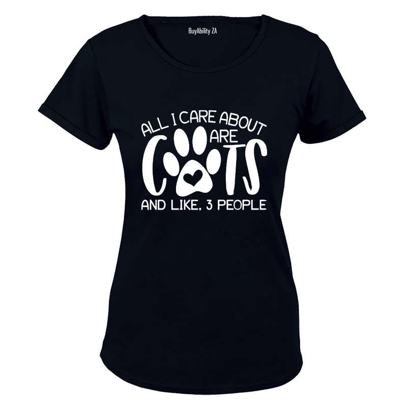 All I Care About Are Cats - Ladies - T-Shirt