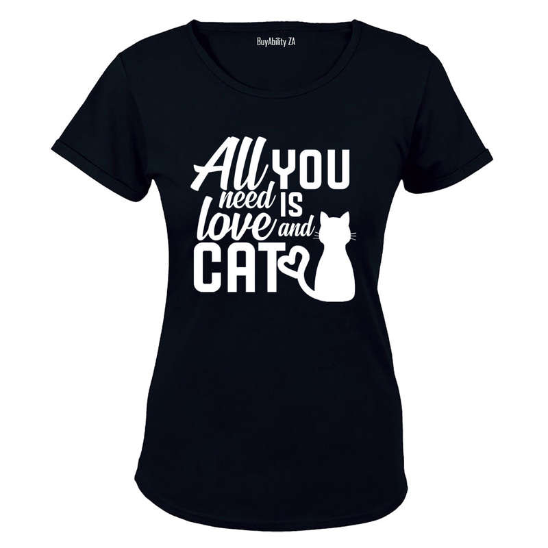 All You Need is Love & a Cat - Ladies - T-Shirt