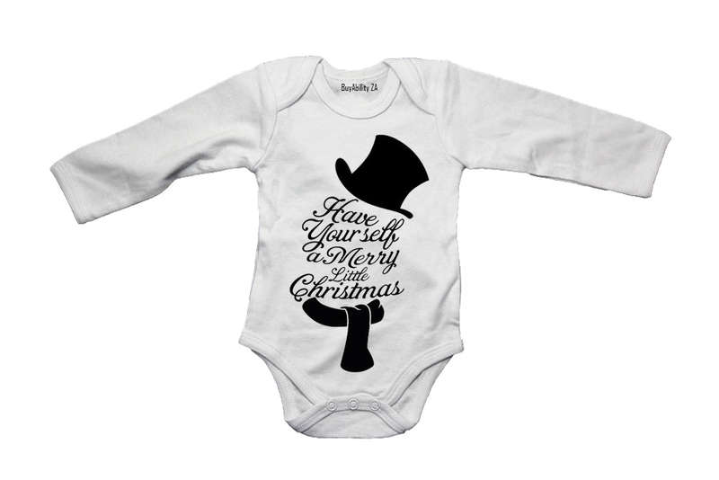 A Merry Little Christmas - Snowman - Baby Grow