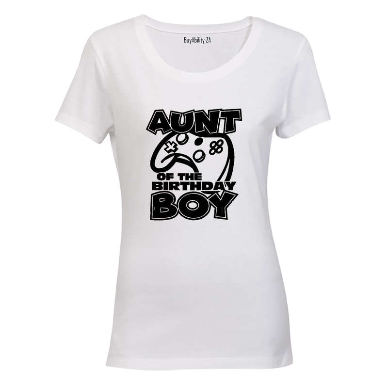Aunt of the Birthday Boy - Gamer - Ladies - T-Shirt