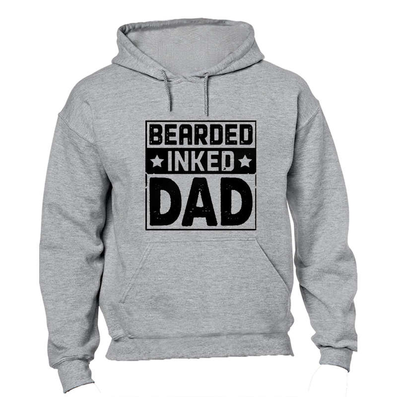 Bearded. Inked. DAD - Square - Hoodie