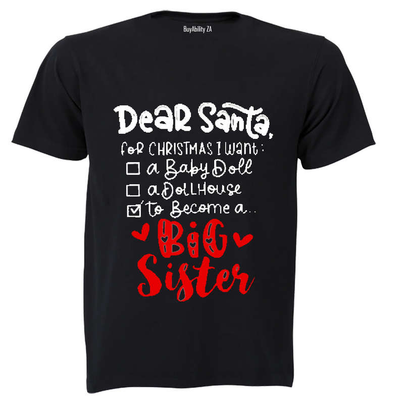 Become A Big Sister - Christmas - Kids T-Shirt