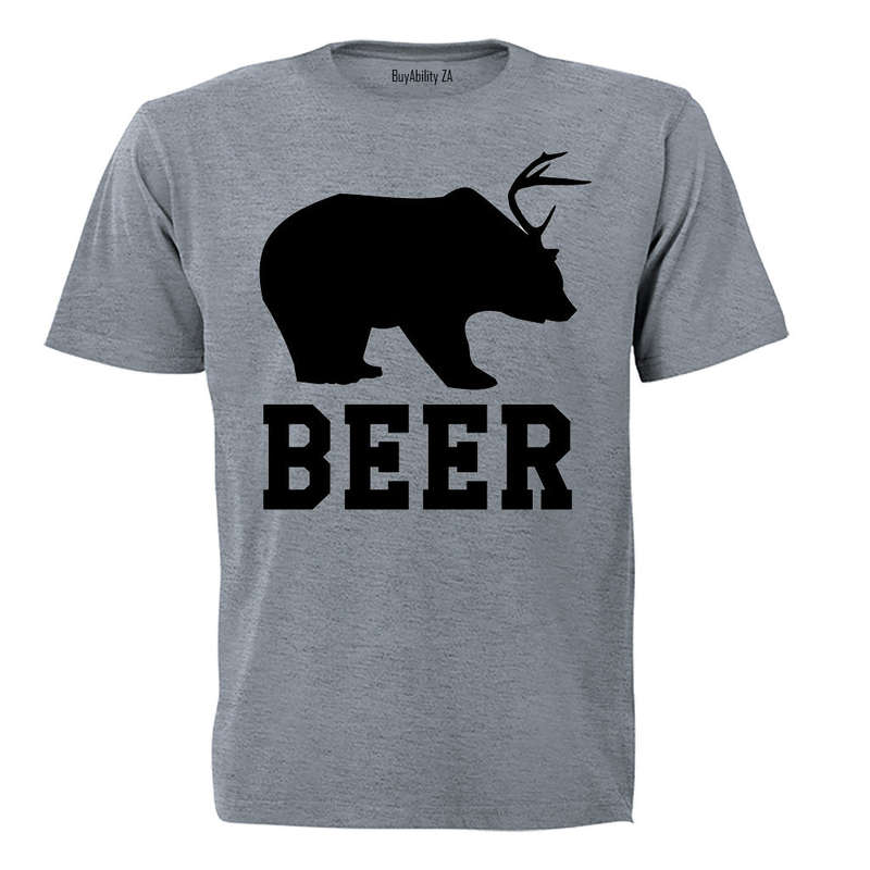 Beer - Bear + Deer - Adults - T-Shirt