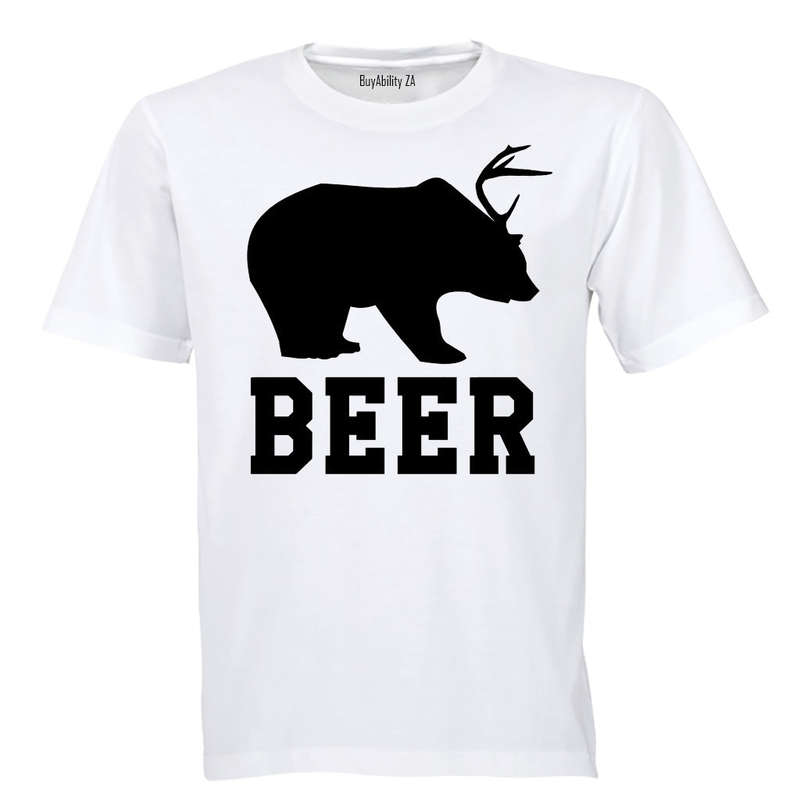 Beer - Bear + Deer - Adults - T-Shirt