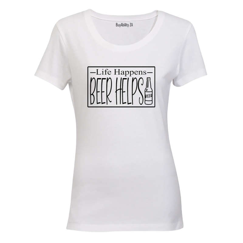 Beer Helps - Ladies - T-Shirt