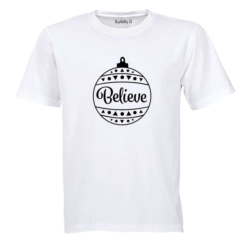 Believe - Christmas Bauble - Kids T-Shirt