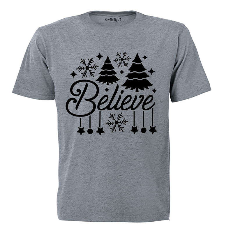 Believe - Christmas Decor - Kids T-Shirt
