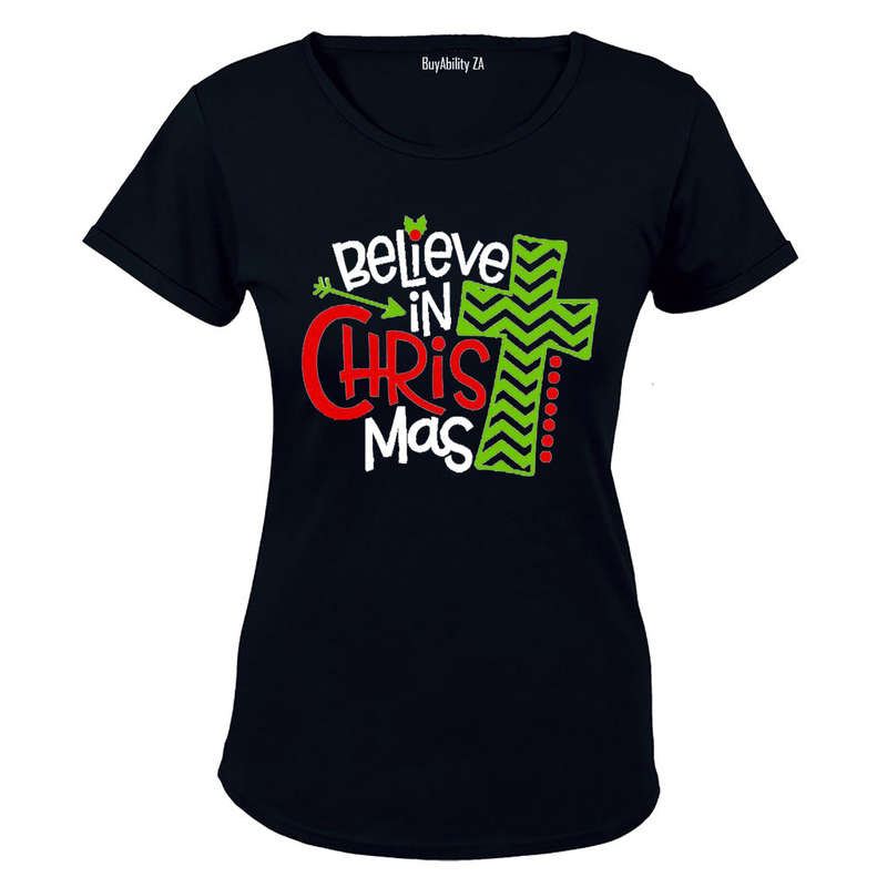 Believe in Christ-Mas - Christmas - Ladies - T-Shirt