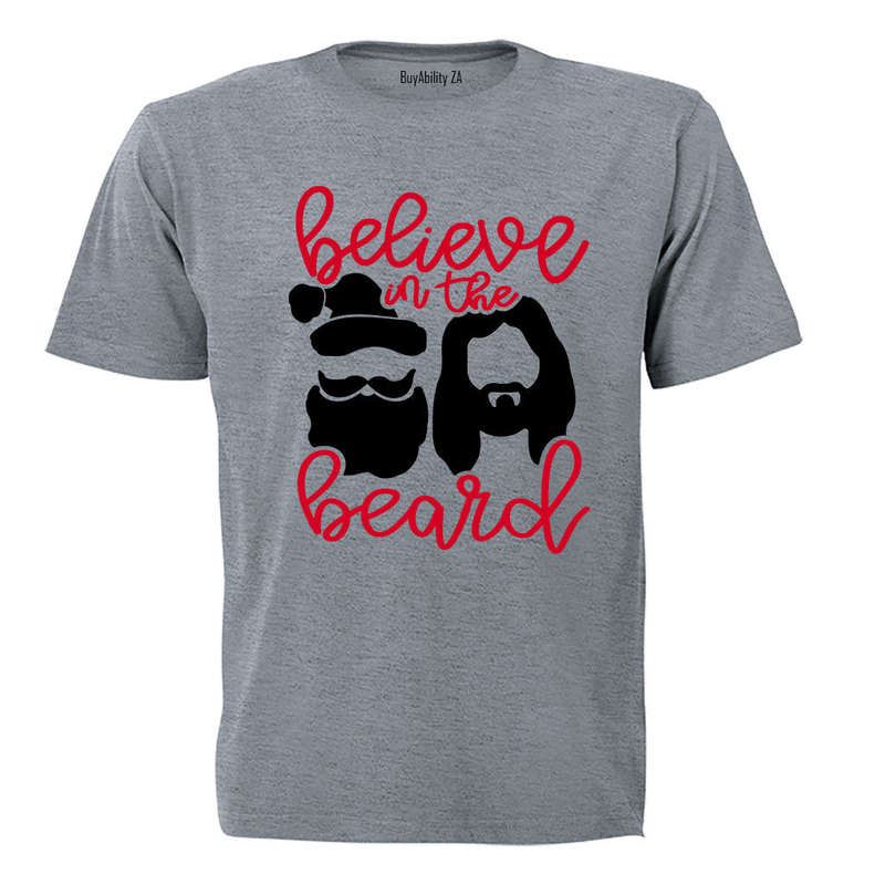 Believe in the Beard - Christmas - Adults - T-Shirt