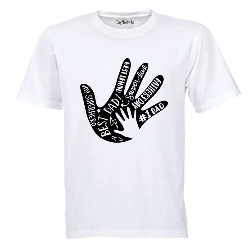 Best Dad - Hand - Adults - T-Shirt