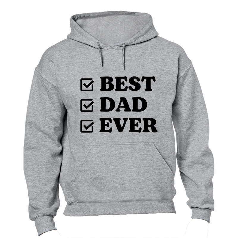 Best Dad Ever - Checked - Hoodie