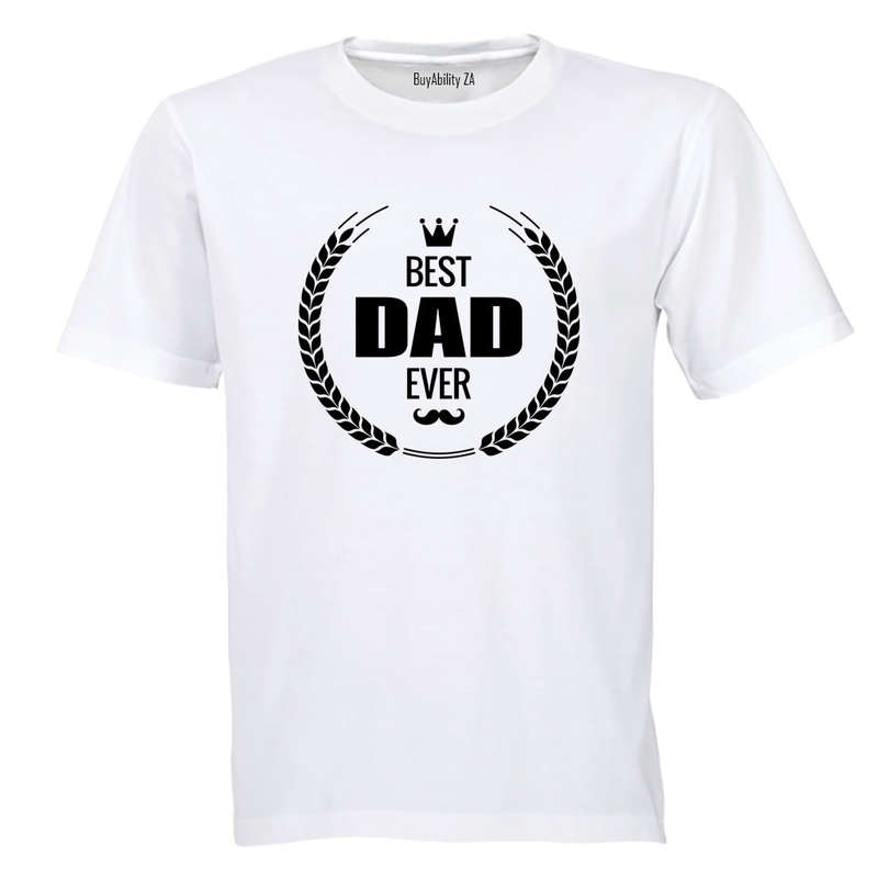 Best Dad Ever - Wreath- Adults - T-Shirt
