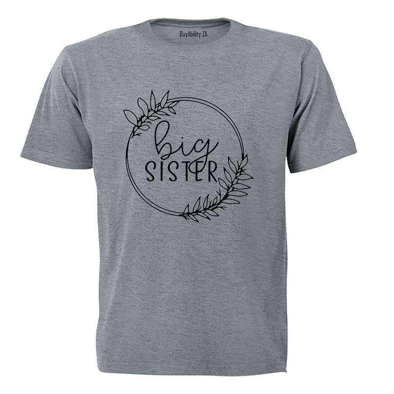 Big Sister - Circular Wreath - Kids T-Shirt