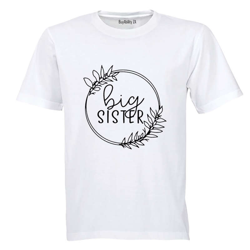 Big Sister - Circular Wreath - Kids T-Shirt